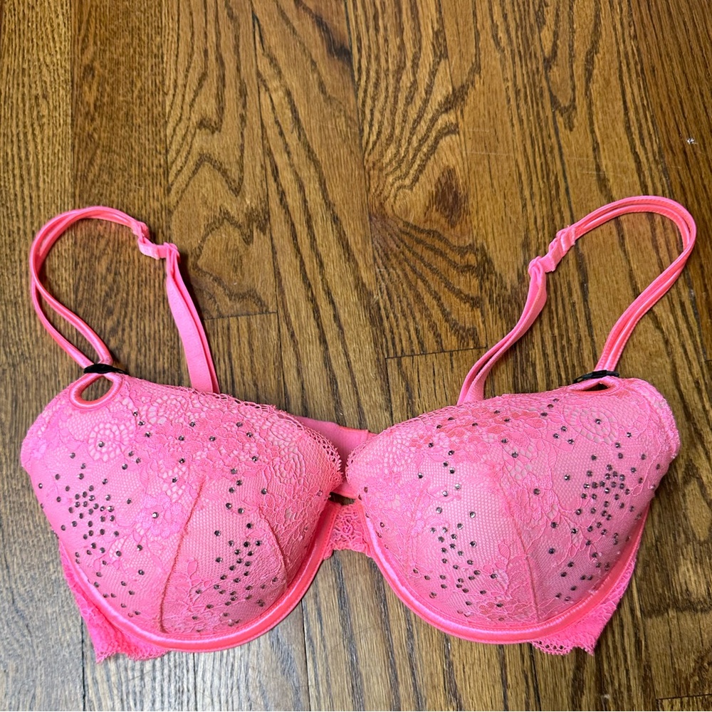 Victorias Secret push-up bedazzled bra